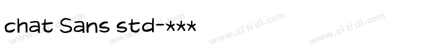chat Sans std字体转换